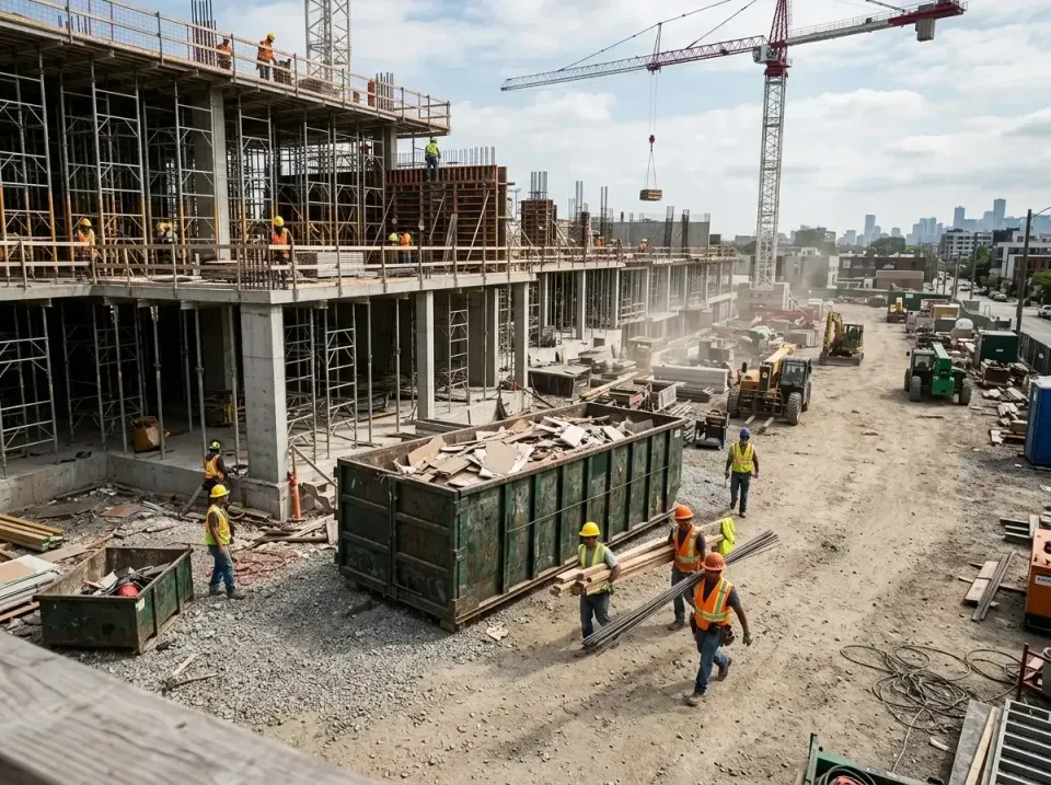 commercial-construction-site-w-002 — frequently asked questions, Low Cost Construction Dumpster Rental in Kalama, WA